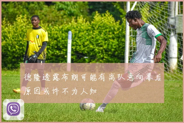 德隆透露布朗可能有离队意向幕后原因或许不为人知